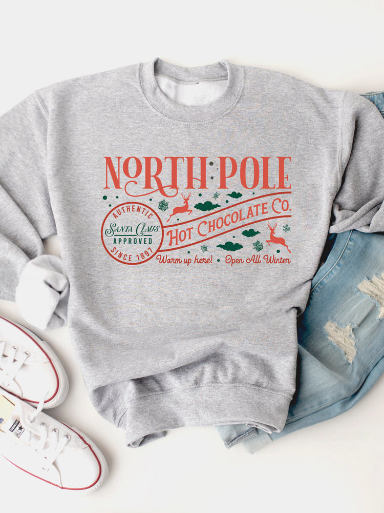 North Pole Hot Chocolate Co. Graphic Sweatshirt