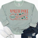 Medium Sage North Pole Hot Chocolate Co. Graphic Sweatshirt