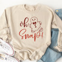  Oh Snap Gingerbread Graphic Sweatshirt