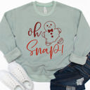  Oh Snap Gingerbread Graphic Sweatshirt