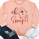  Oh Snap Gingerbread Graphic Sweatshirt