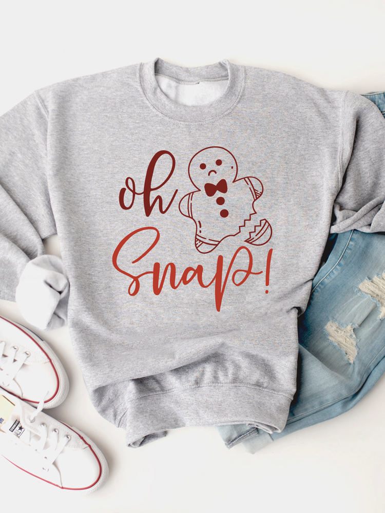 Oh Snap Gingerbread Graphic Sweatshirt