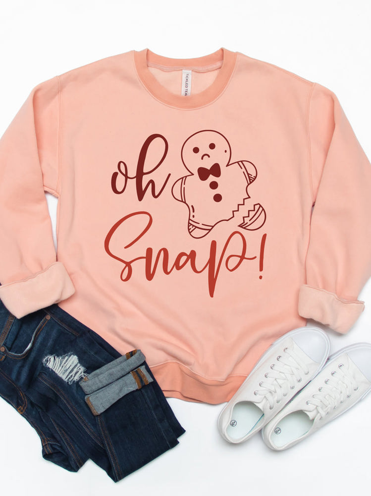 Oh Snap Gingerbread Graphic Sweatshirt