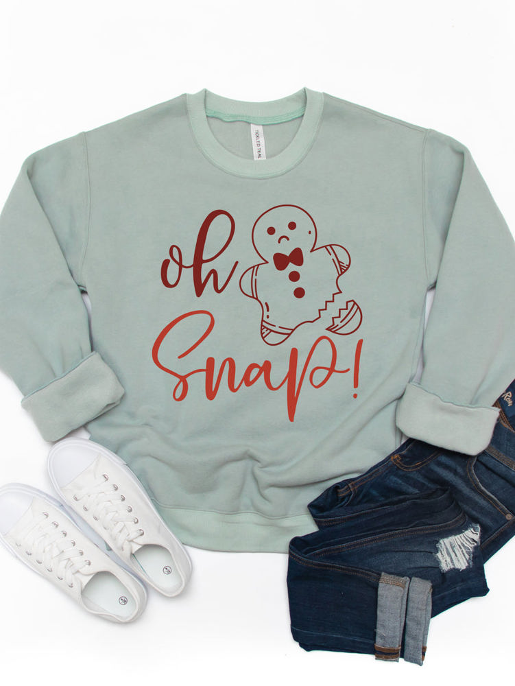 Oh Snap Gingerbread Graphic Sweatshirt