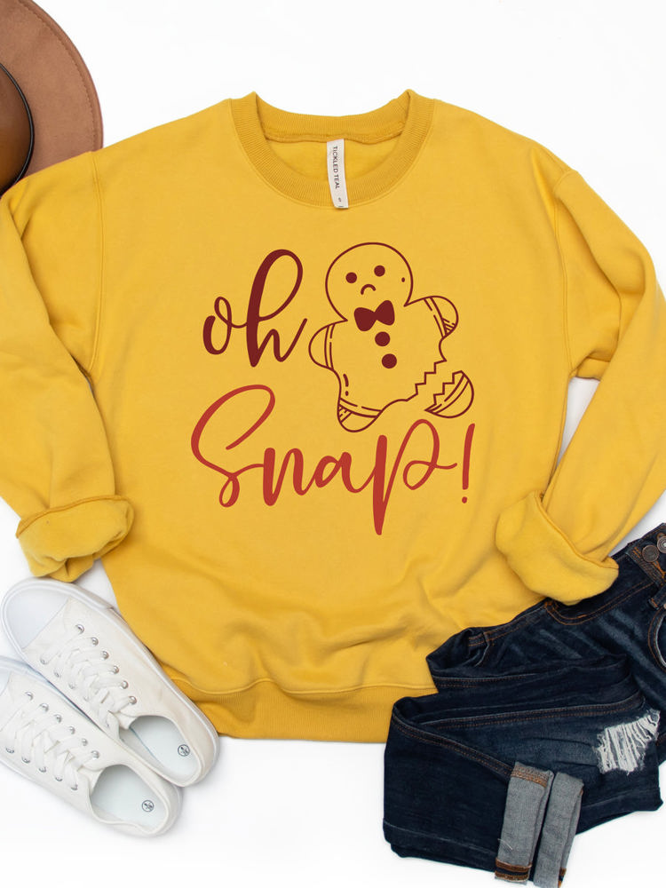 Oh Snap Gingerbread Graphic Sweatshirt