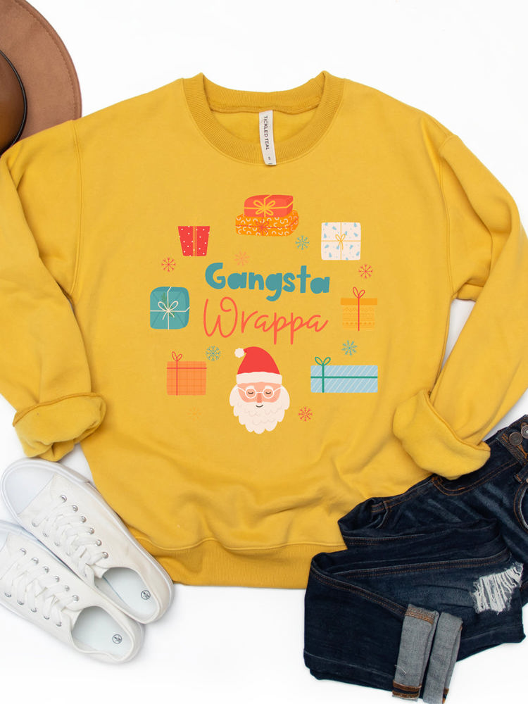 Gangsta Wrapper Graphic Sweatshirt