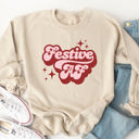 Medium Tan Festive AF Graphic Sweatshirt