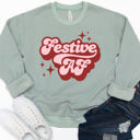 XL Sage Festive AF Graphic Sweatshirt