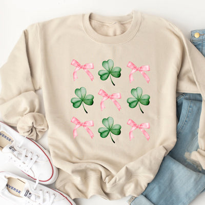 Bows & Clovers Graphic Sweatshirt