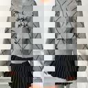 Medium Bow Detail Diamond Sweater