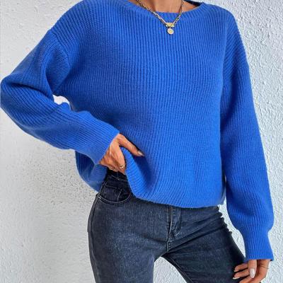 Solid Color Knit Sweater