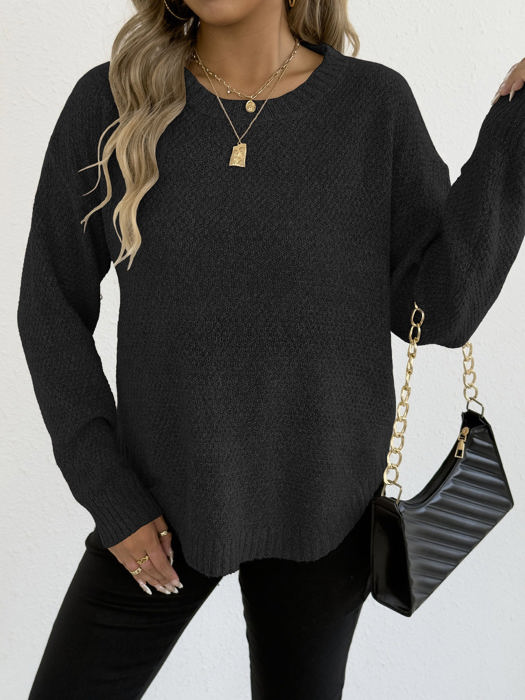Round Hem Sweater