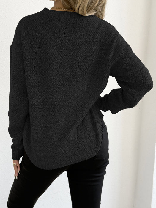 Round Hem Sweater
