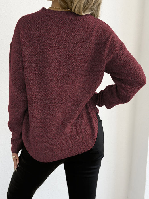 Round Hem Sweater
