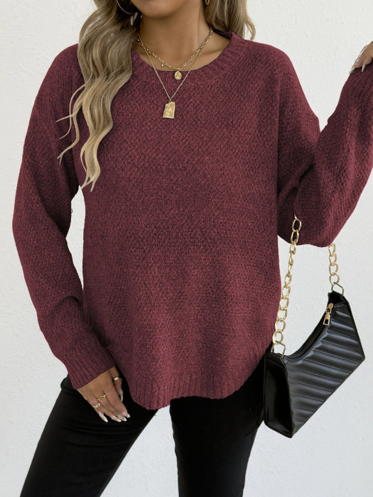 Round Hem Sweater