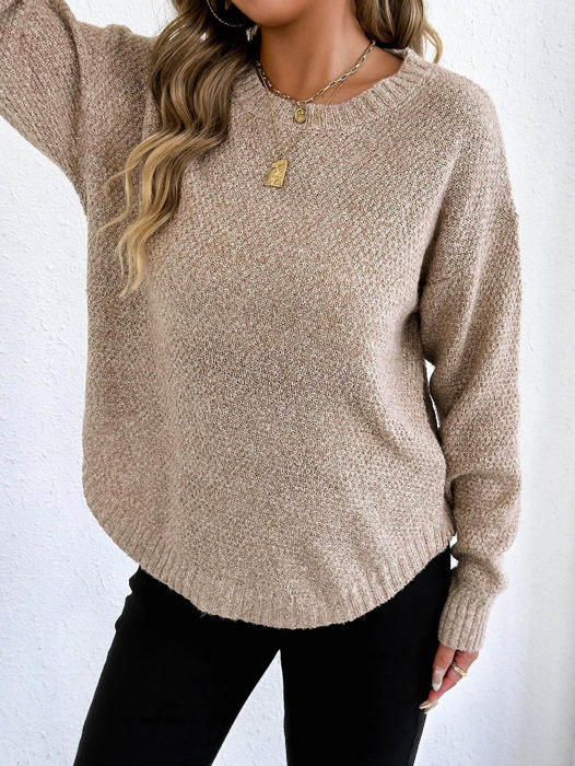 Round Hem Sweater