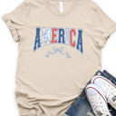 Small Tan America Graphic Tee