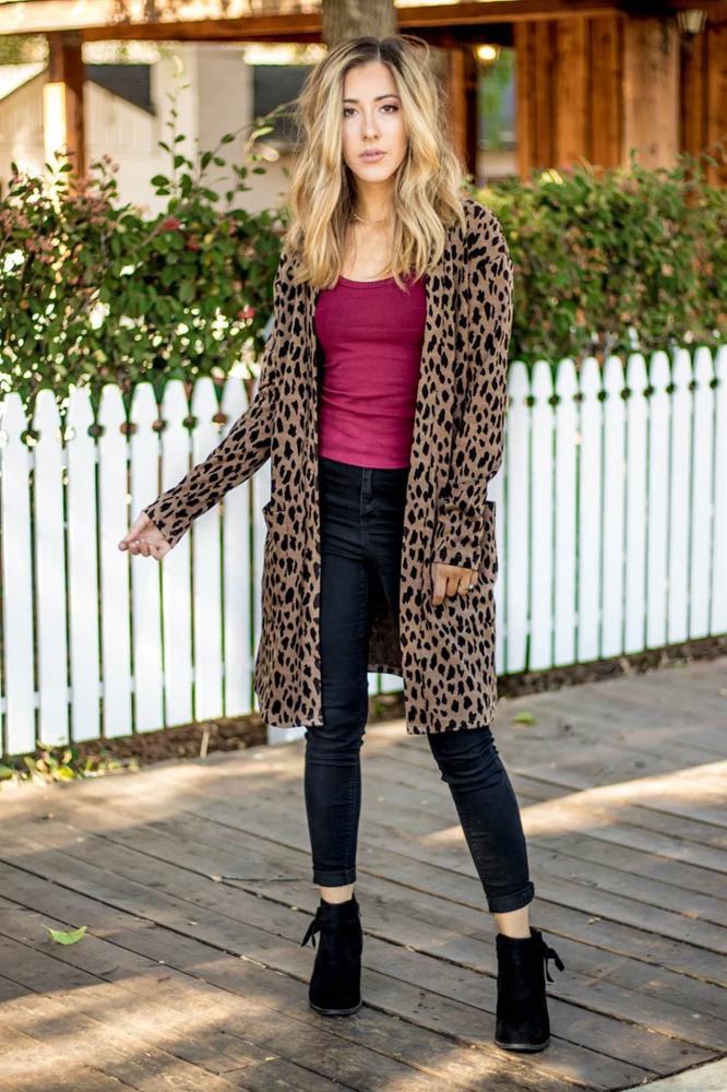 Cheetah Print Nora Cardigan