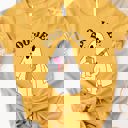 Small Yellow Boo-Jee Ghost Graphic Tee