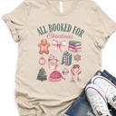  Booked for Christmas Graphic Tee