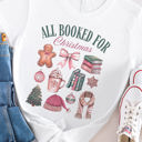  Booked for Christmas Graphic Tee