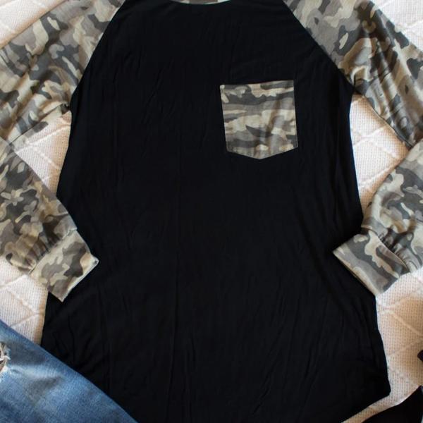 Pocket Camo Raglan