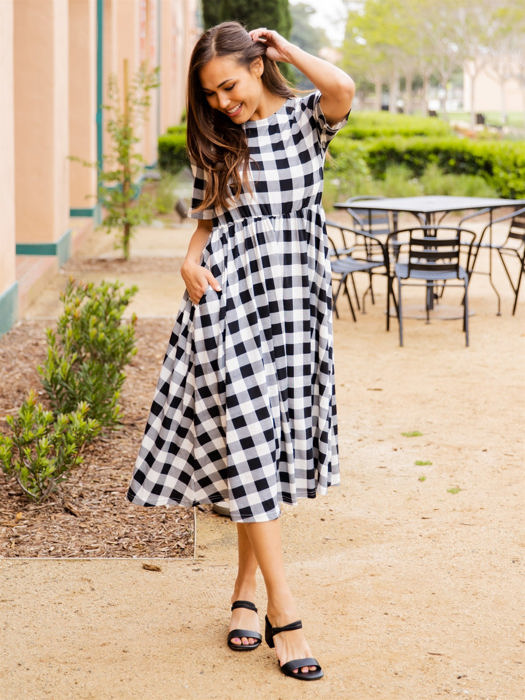 Gingham Missy Midi Dress