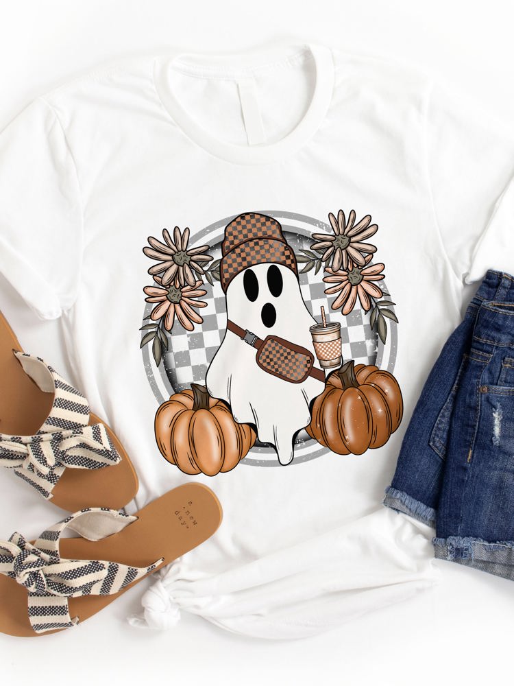 Trendy Ghost Graphic Tee