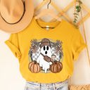 Small Yellow Trendy Ghost Graphic Tee