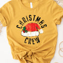  Christmas Crew Santa Hat Graphic Tee