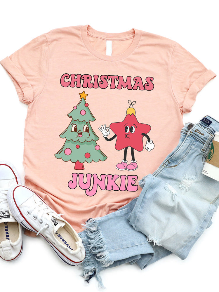 Christmas Junkie Graphic Tee