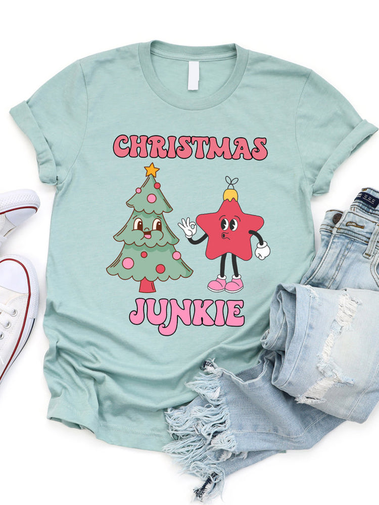 Christmas Junkie Graphic Tee