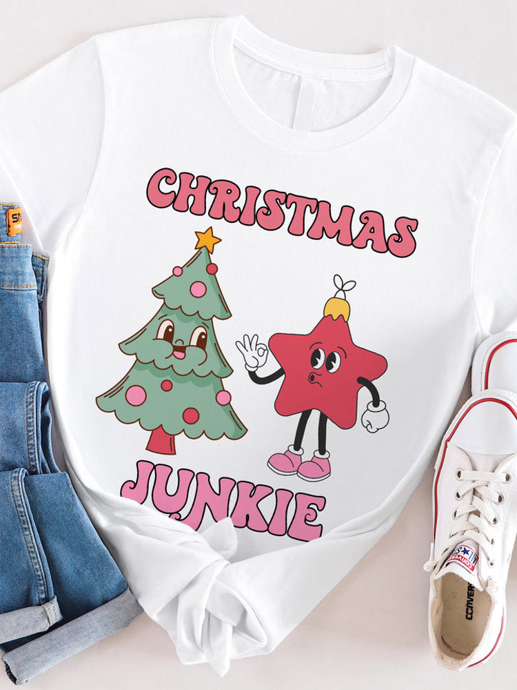 Christmas Junkie Graphic Tee