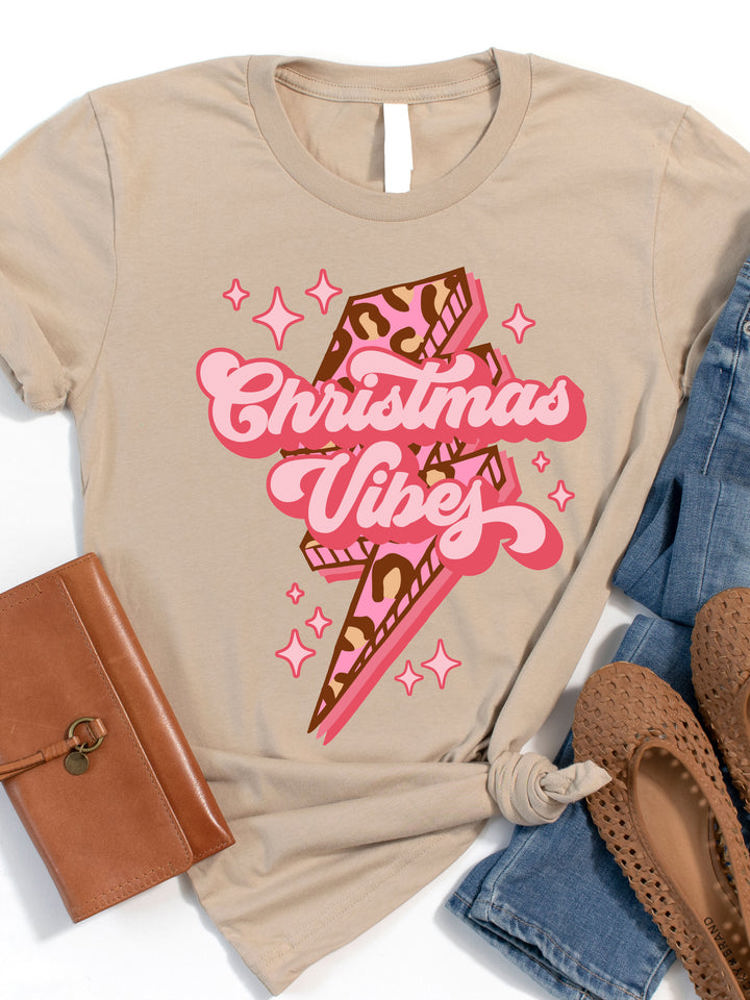 Christmas Vibes (Lightning Bolt) Graphic Tee