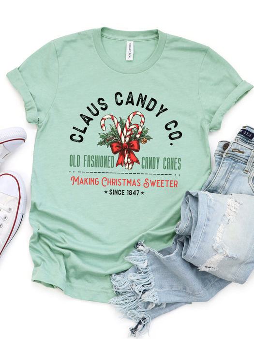 Clause Candy Co. Graphic Tee