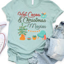 Small Slate Hot Cocoa & Christmas Movies Graphic Tee