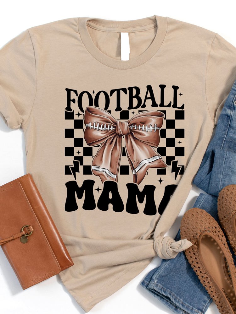 Football Mama Coquette Graphic Tee