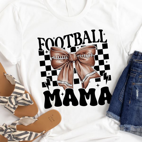 Football Mama Coquette Graphic Tee