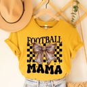 Small Yellow Football Mama Coquette Graphic Tee