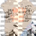 Small Tan Cozy Nights Stadium Lights Graphic Tee