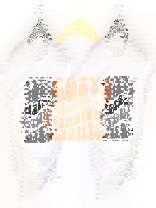 Cozy Nights Stadium Lights Graphic Tee