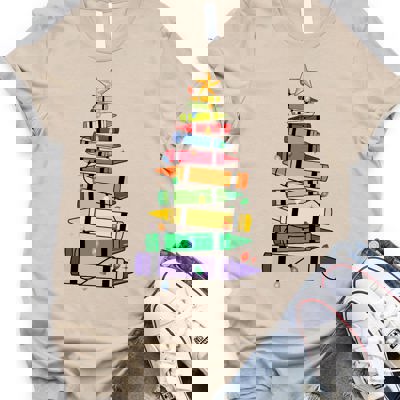 Crayon Christmas Tree Graphic Tee