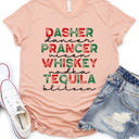  Santas Reindeers & Whiskey Graphic Tee