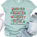  Santas Reindeers & Whiskey Graphic Tee