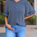 Small Black Stripe Danika Top