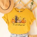 Small Yellow Fall Basics (Icons) Graphic Tee