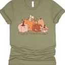 Small Olive Fall Is My Favorite Color Graphic Tee