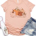 Small Peach Fall Is My Favorite Color Graphic Tee