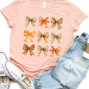  Fall Pattern Bow Graphic Tee