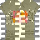 Small Olive Retro Fall Vibes Graphic Tee